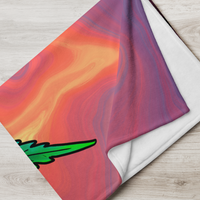 Cough Club Leaf AZ Sunset Throw