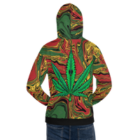 Cough Club Leaf Rasta Unisex Hoodie