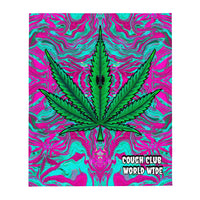 Cough Club Flamingo  Leaf Throw