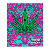 Cough Club Flamingo  Leaf Throw