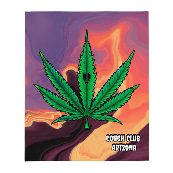 Cough Club Leaf AZ Sunset Throw